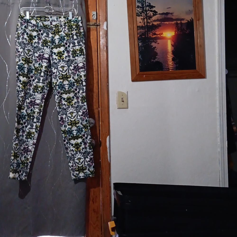 VS siren sz 10 mid rise floral pants